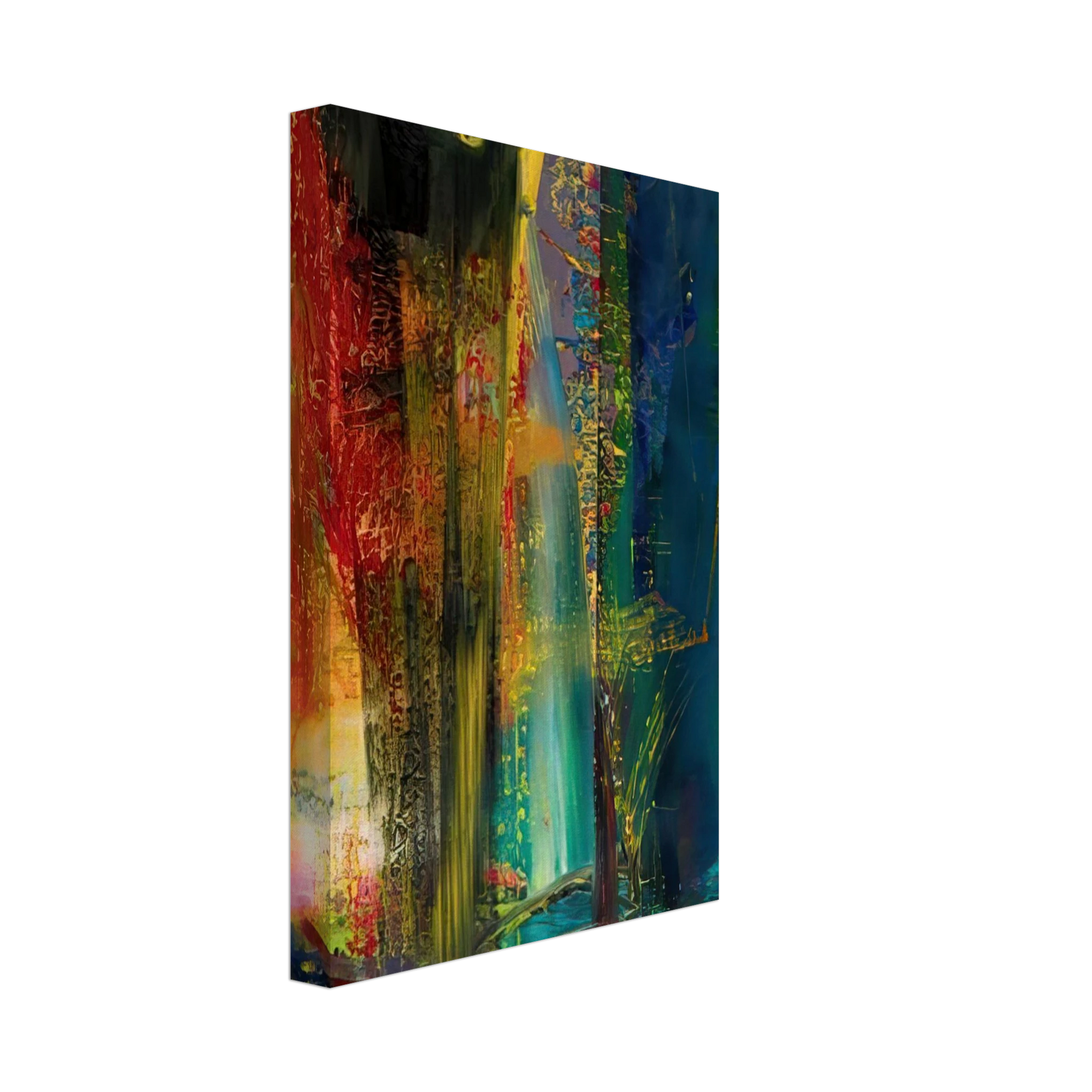 Gerhard Richter - ABSTRACT PAINTING 599 1986 Canvas - 70x100 cm / 28x40 inches-canvas