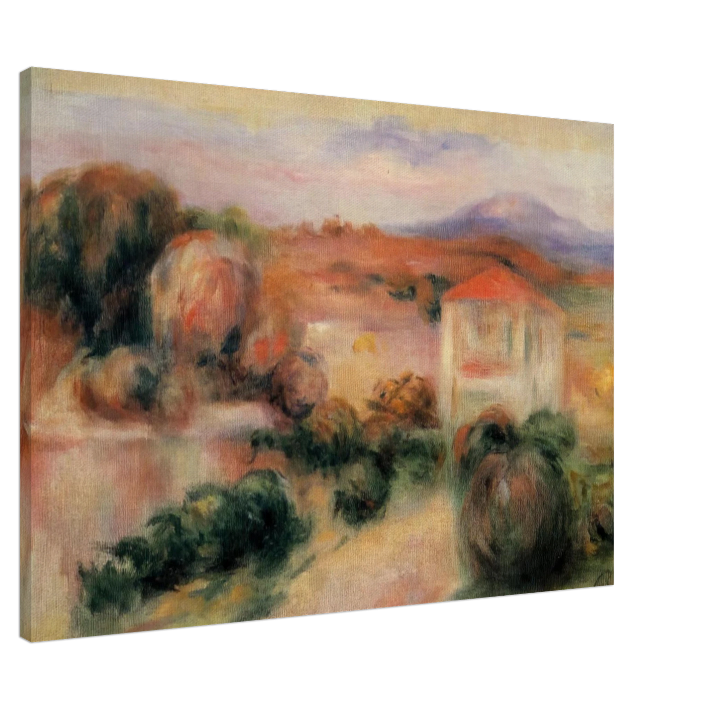 Pierre-Auguste Renoir - White Houses Canvas - 20x30 cm / 8x12 inches-canvas