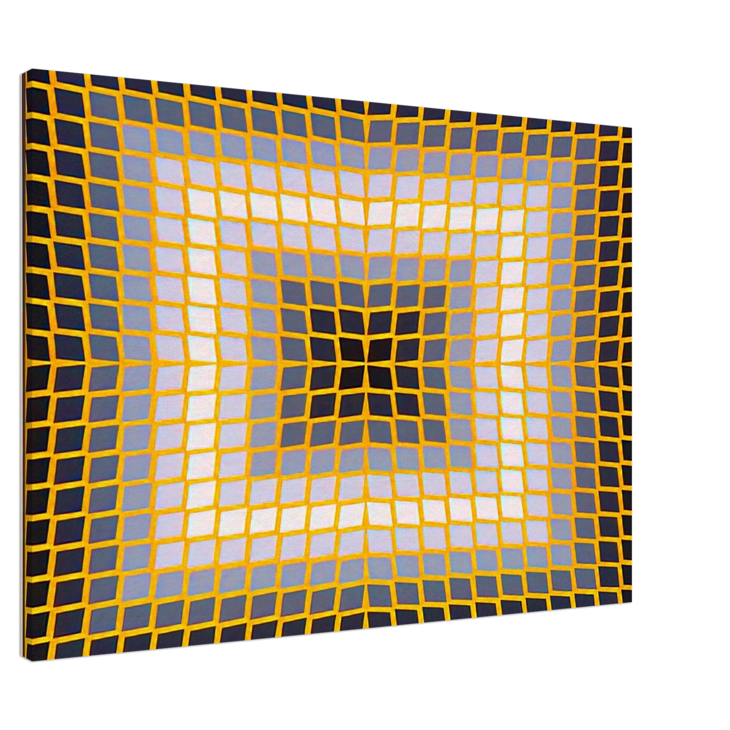 Victor Vasarely - Quasar Dia - 1965 Canvas - 20x30 cm / 8x12 inches-canvas