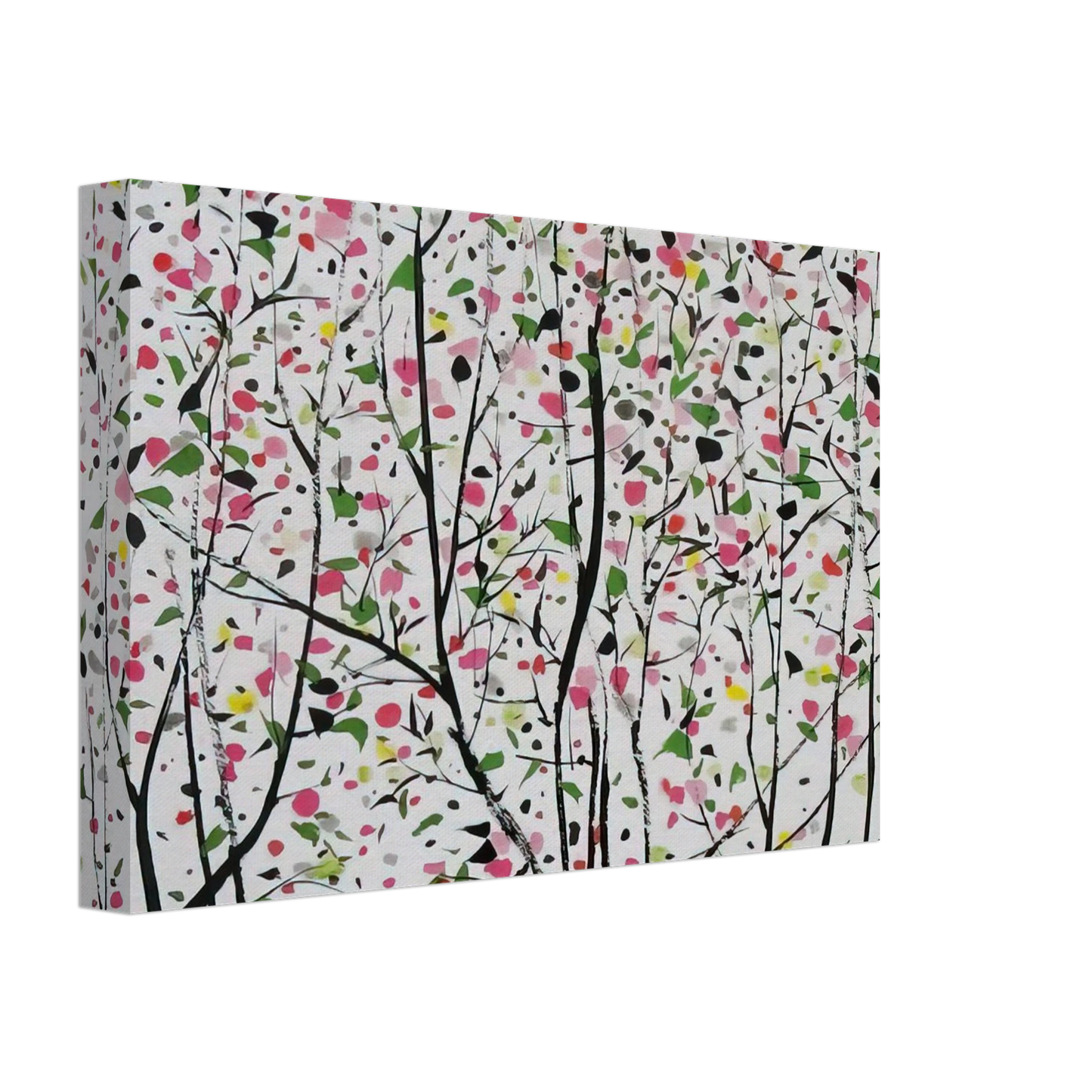 Wu Guanzhong - Untitled - Ink and wash painting, Post-Impressionism Canvas - 70x100 cm / 28x40 inches-canvas