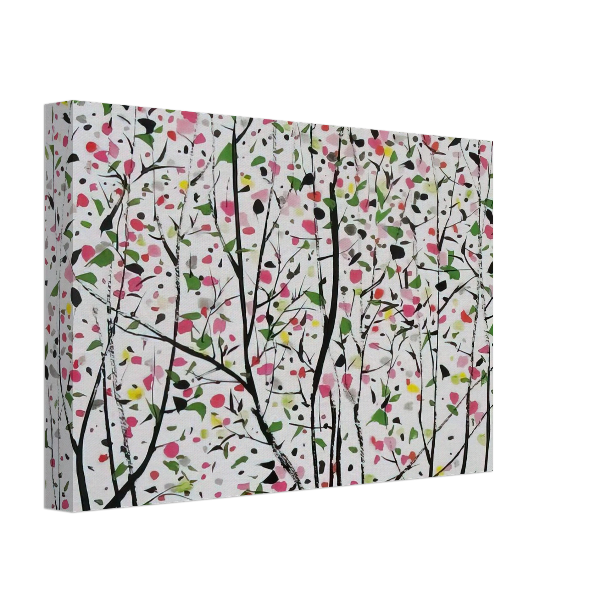 Wu Guanzhong - Untitled - Ink and wash painting, Post-Impressionism Canvas - 70x100 cm / 28x40 inches-canvas