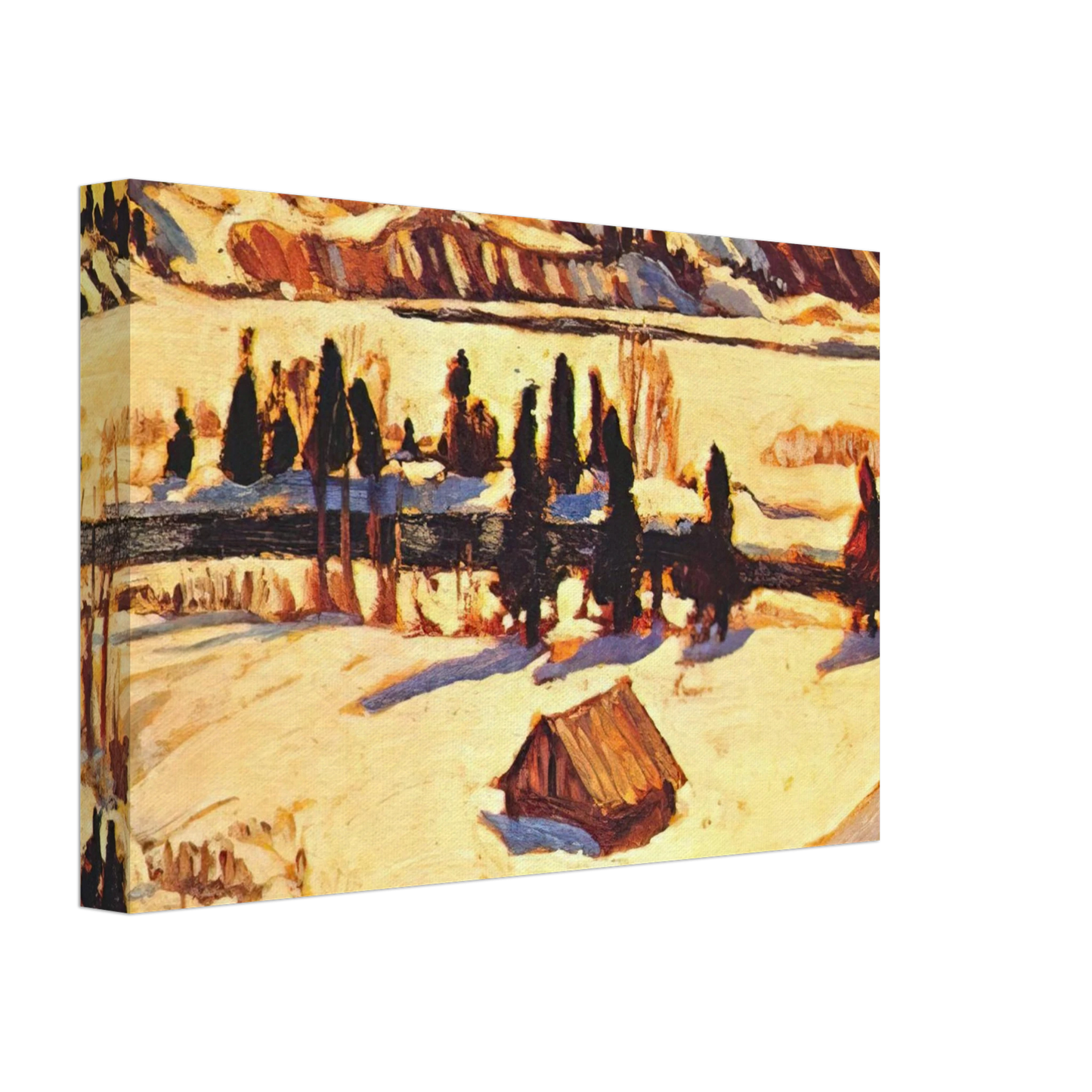 A.Y. Jackson - River St. Urbain - 1930 Canvas - 70x100 cm / 28x40 inches-canvas