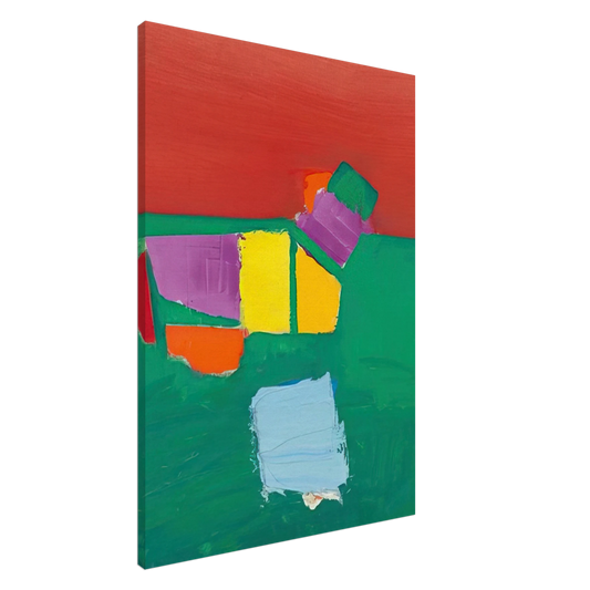 Nicolas de Stael - Les Martigues Composition - 1954 Canvas - 20x30 cm / 8x12 inches-canvas