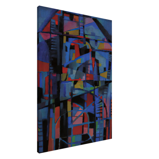 Alfred Manessier - Angelus domini nuntiavit mariÃ¦ - 1947 Canvas - 20x30 cm / 8x12 inches-canvas