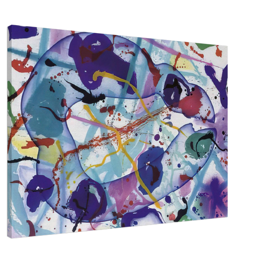Sam Francis - Trietto 4  SFE 077RC  Canvas - 20x30 cm / 8x12 inches-canvas