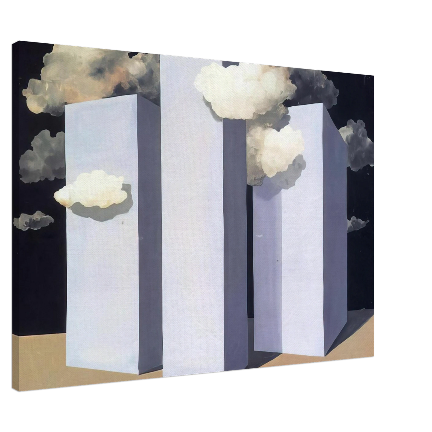 Rene Magritte - A STORM 1932 Canvas - 20x30 cm / 8x12 inches-canvas