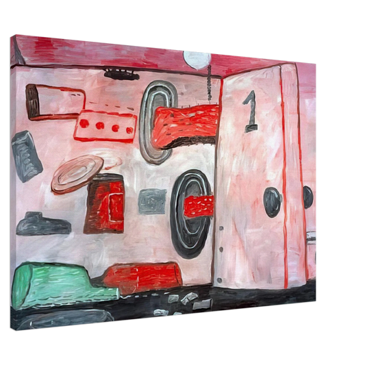 Philip Guston - INSIDE OUTSIDE 1977 Canvas - 20x30 cm / 8x12 inches-canvas