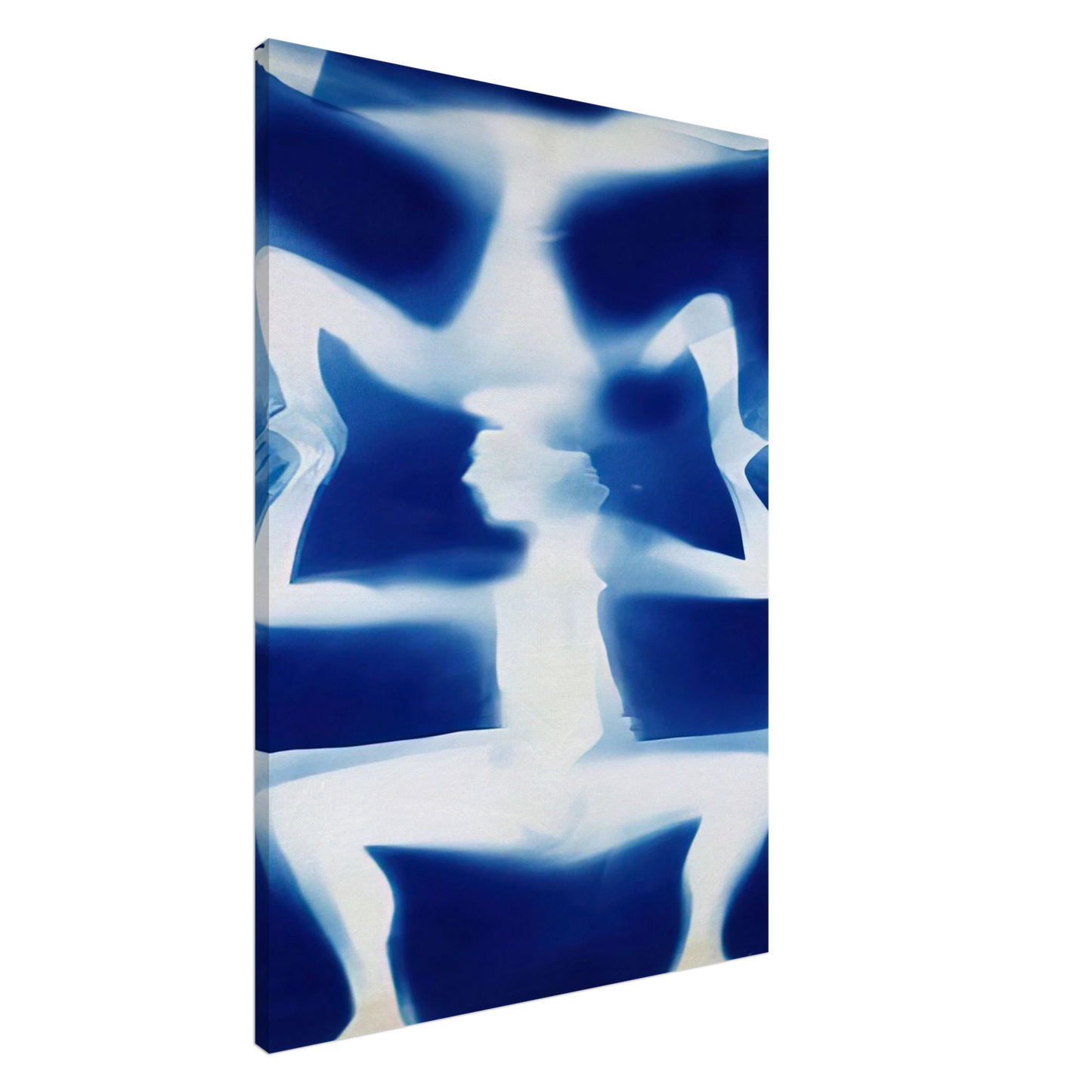 Robert Rauschenberg - UNTITLED DOUBLE RAUSCHENBERG 1950 Canvas - 20x30 cm / 8x12 inches-canvas