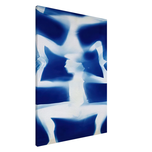 Robert Rauschenberg - UNTITLED DOUBLE RAUSCHENBERG 1950 Canvas - 20x30 cm / 8x12 inches-canvas