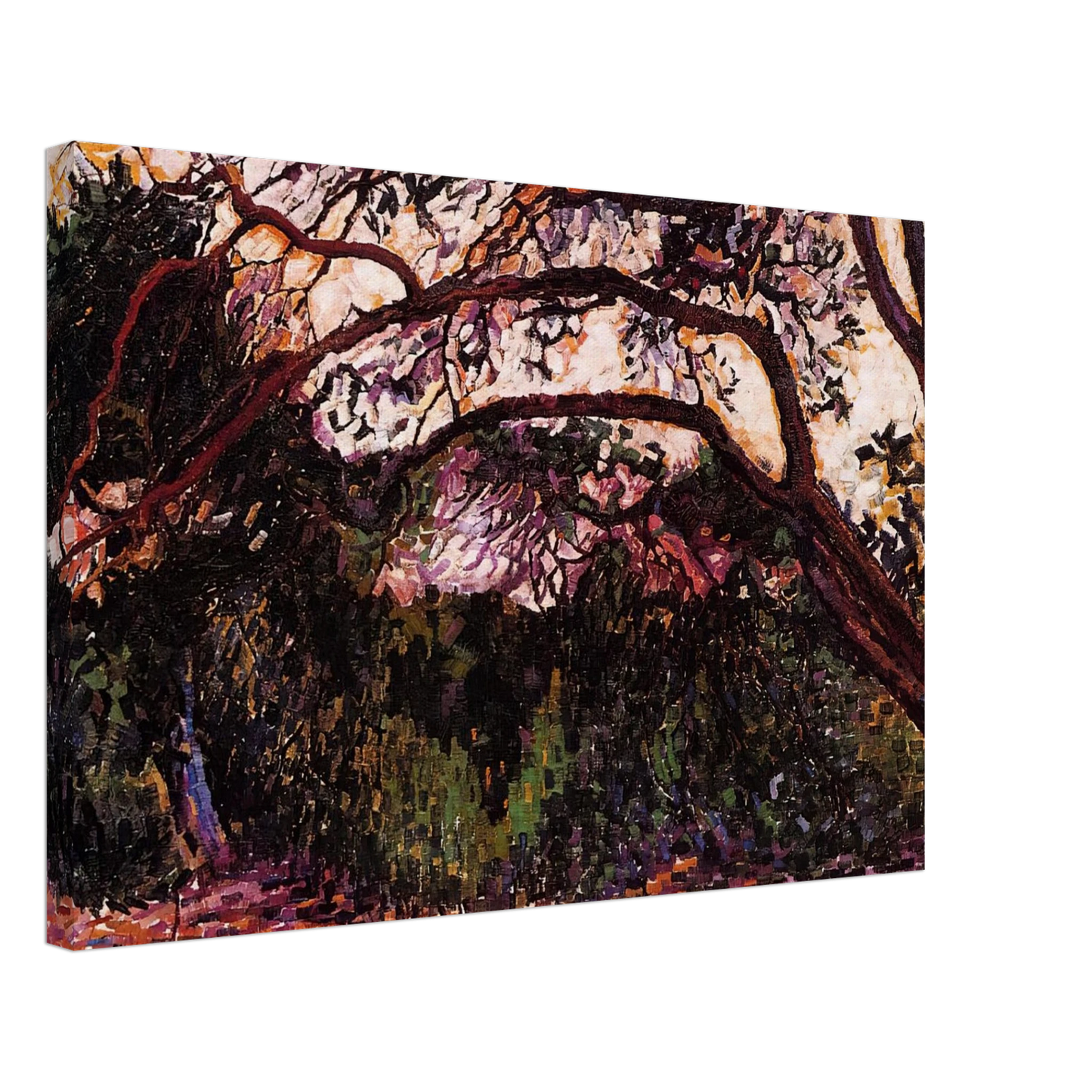 Henri-Edmond Cross - Wooded Landscape Canvas - 70x100 cm / 28x40 inches-canvas