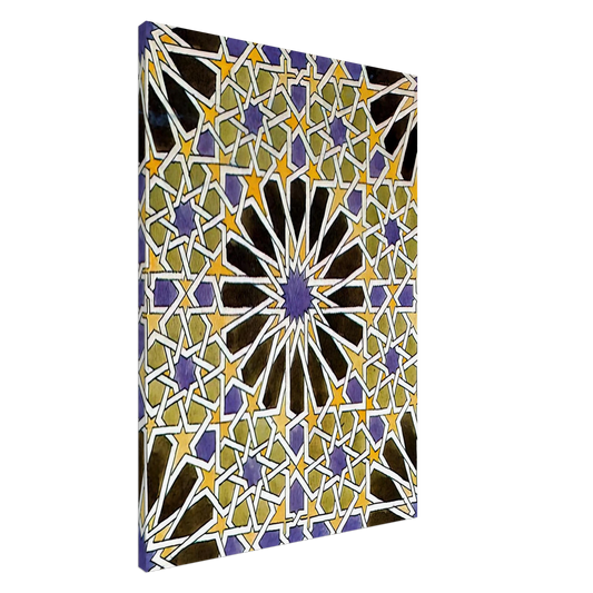 MC Escher - MURAL MOSAIC IN THE ALHAMBRA Canvas - 20x30 cm / 8x12 inches-canvas