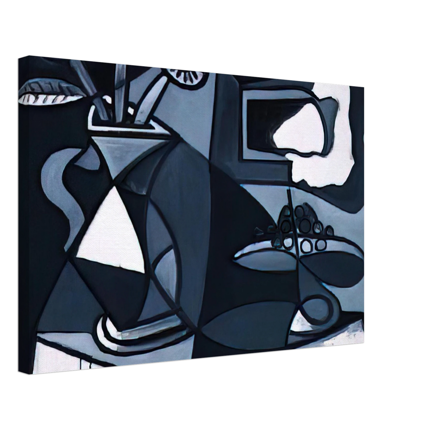 Pablo Picasso - Vase with flowers Canvas - 40x60 cm / 16x24 inches-canvas