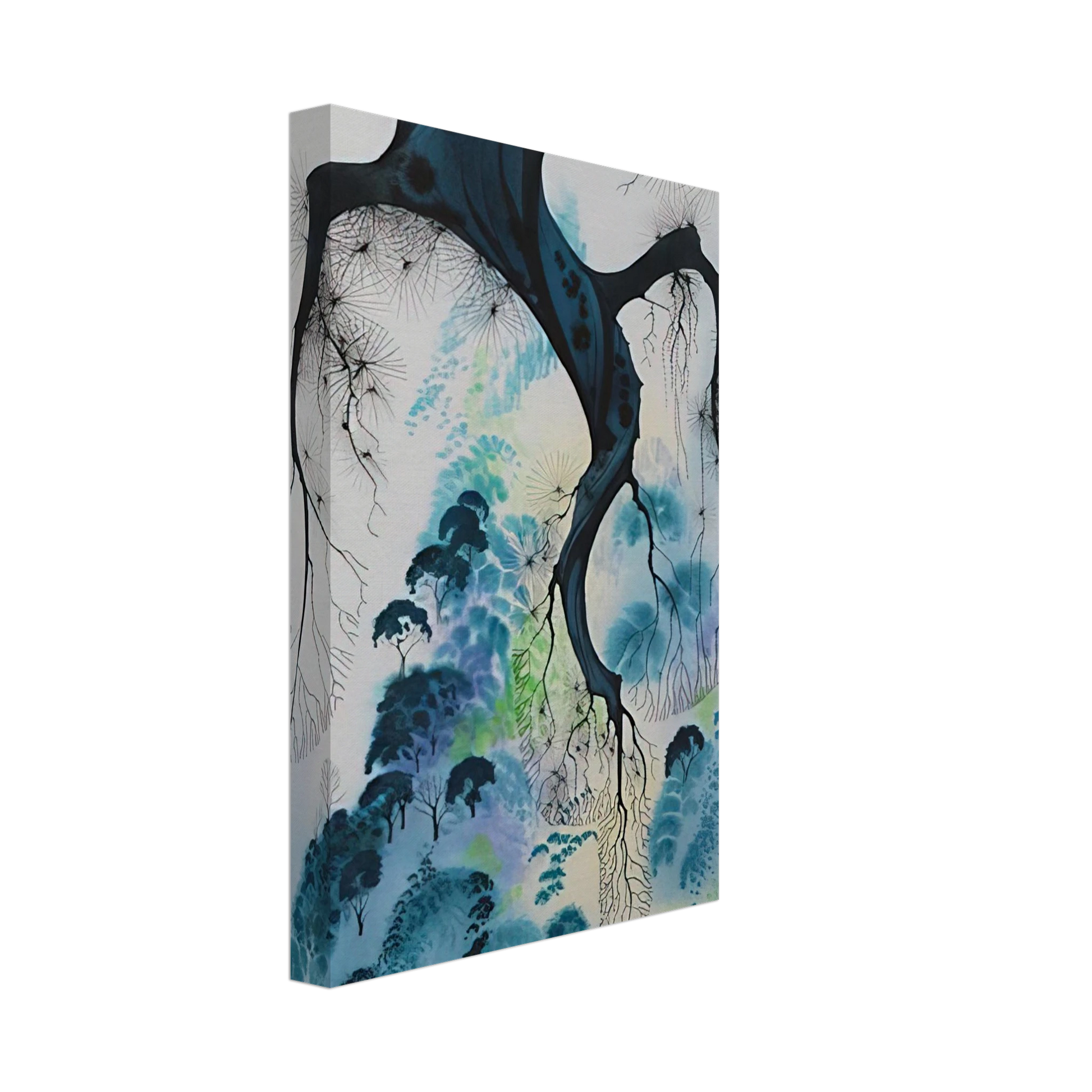 Eyvind Earle - Coastline Canvas - 70x100 cm / 28x40 inches-canvas