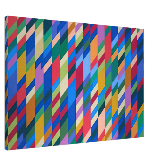 Bridget Riley - NATARAJA 1993 Canvas - 20x30 cm / 8x12 inches-canvas