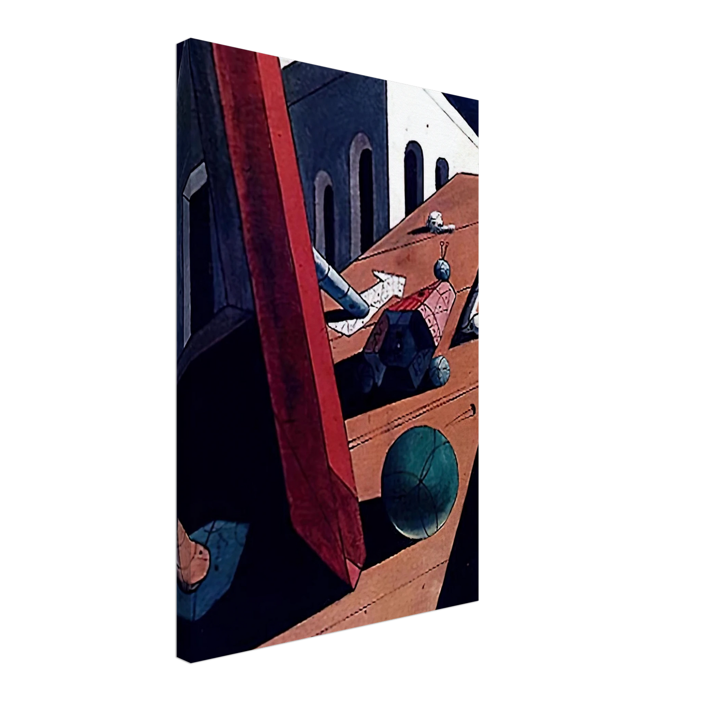 Giorgio de Chirico - THE EVIL GENIUS OF A KING 1915 Canvas - 70x100 cm / 28x40 inches-canvas