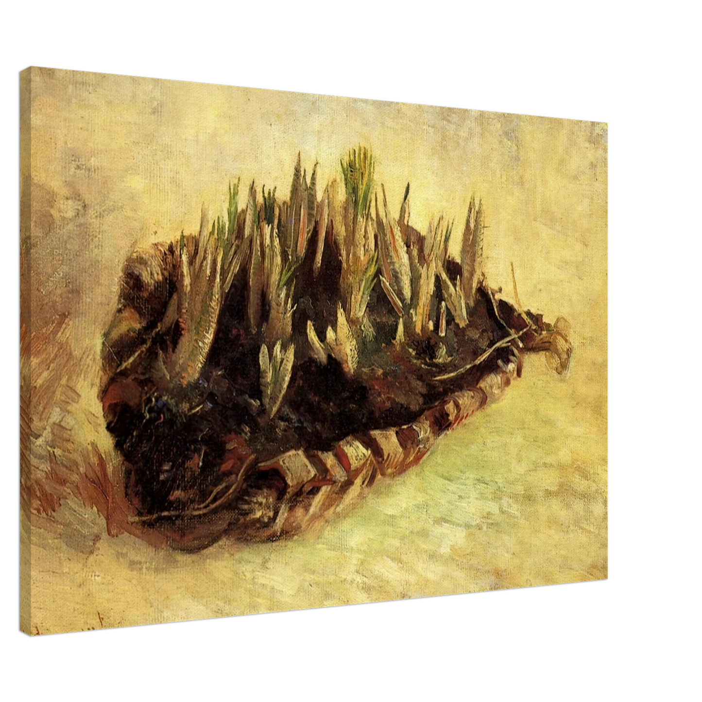 Vincent van Gogh - Still Life with a Basket of Crocuses Canvas - 20x30 cm / 8x12 inches-canvas