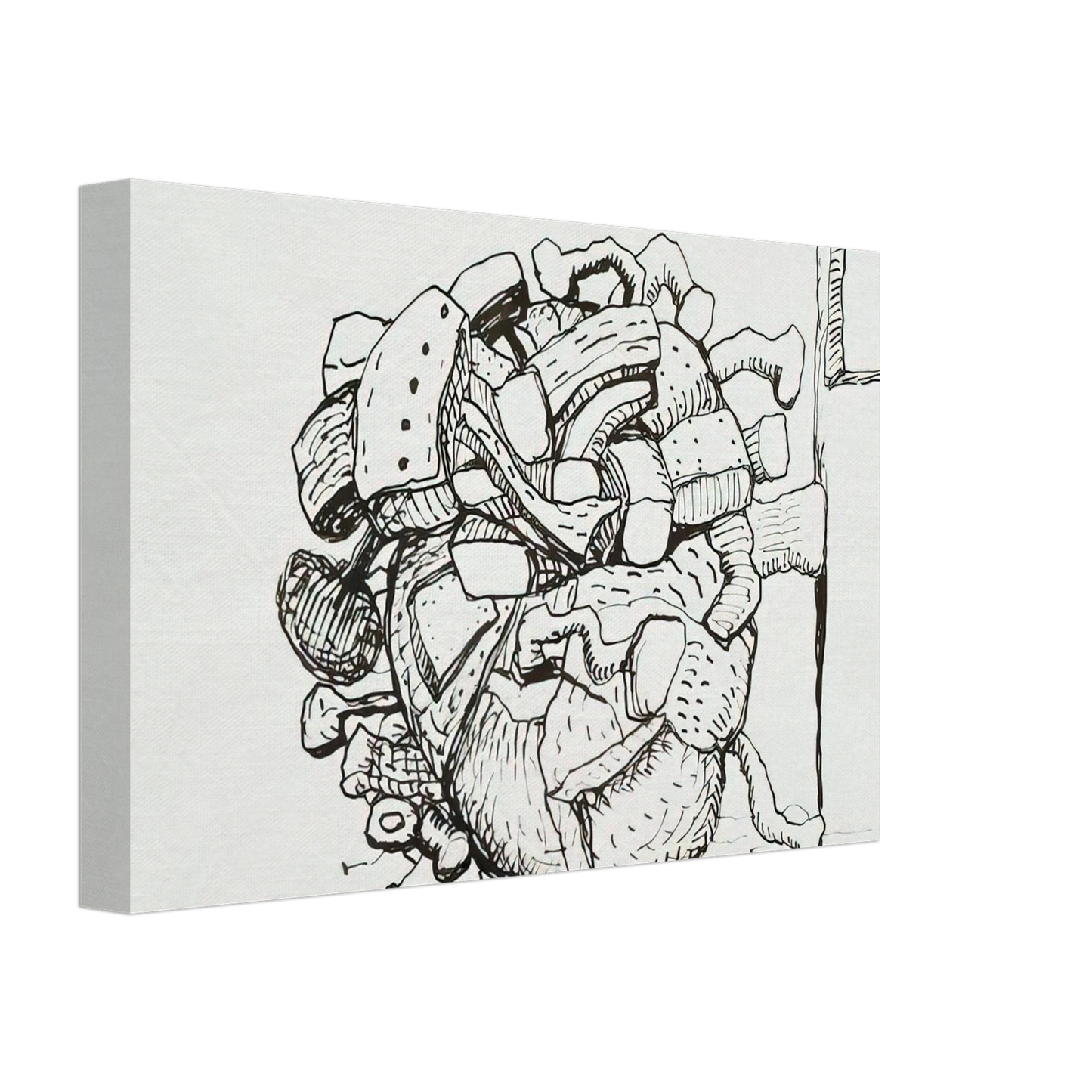 Philip Guston - UNTITLED 1 Canvas - 70x100 cm / 28x40 inches-canvas