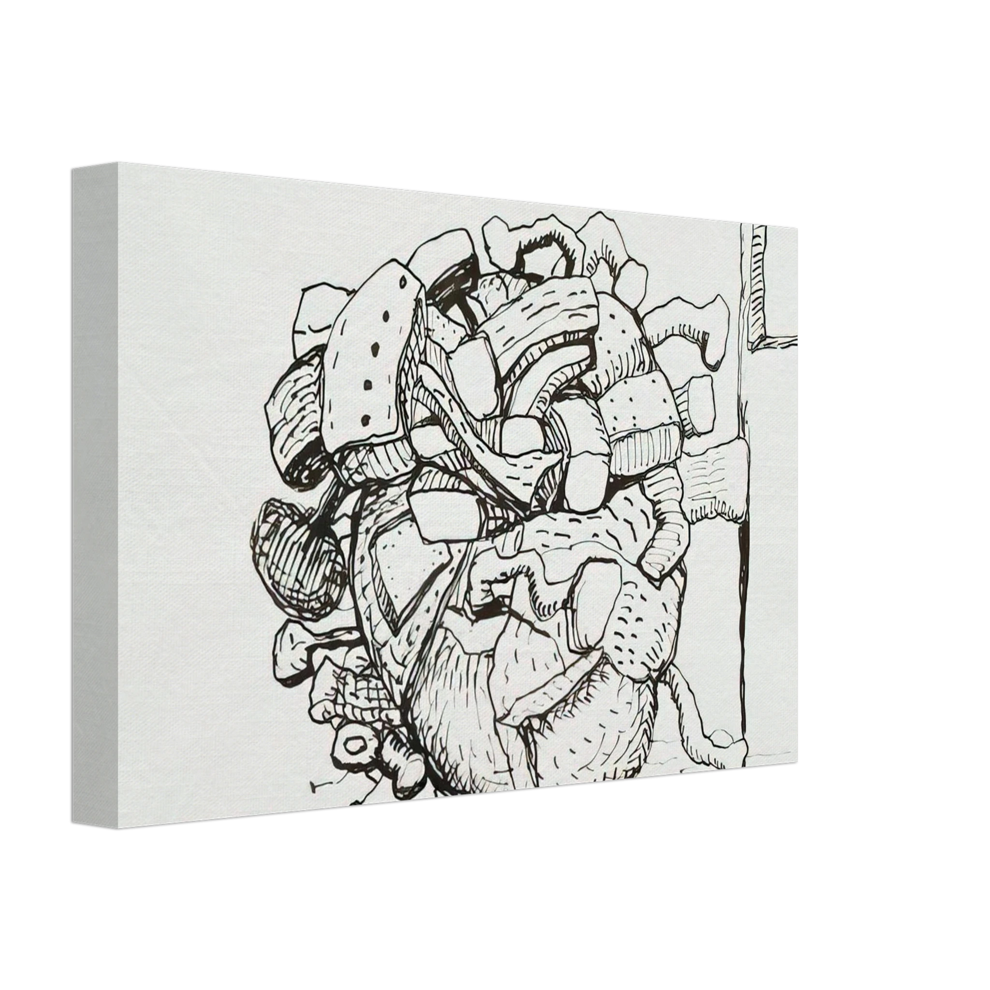 Philip Guston - UNTITLED 1 Canvas - 70x100 cm / 28x40 inches-canvas