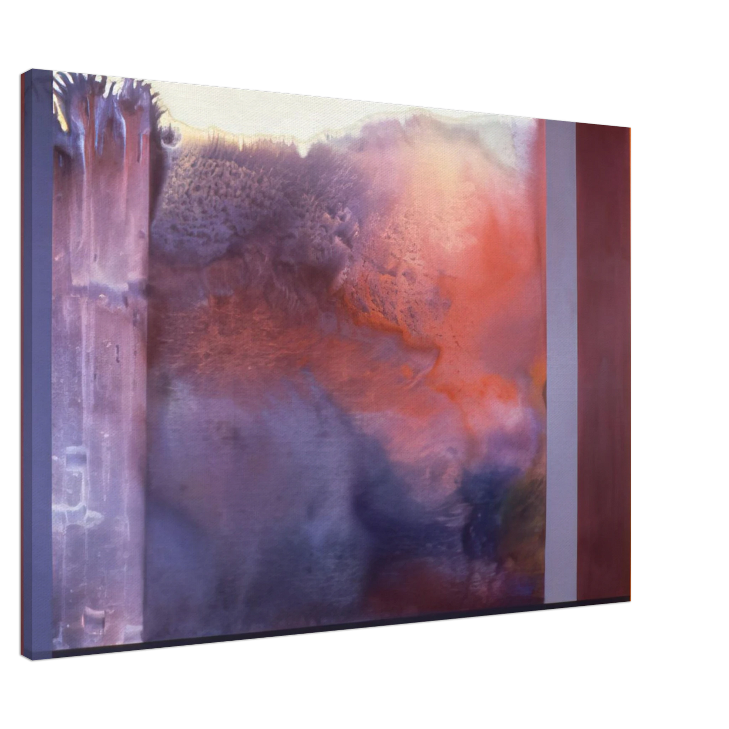 Ronnie Landfield - Rose's Painting - 1986 Canvas - 20x30 cm / 8x12 inches-canvas