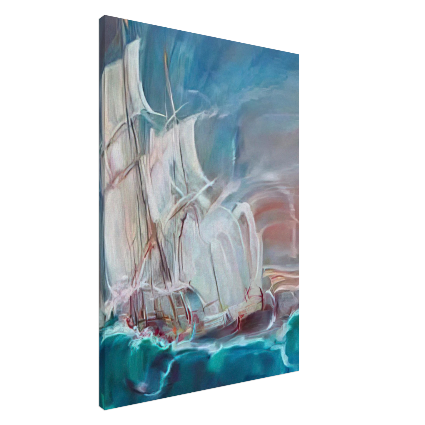 Konrad Zuse - The Great Sail in the Storm Canvas - 20x30 cm / 8x12 inches-canvas