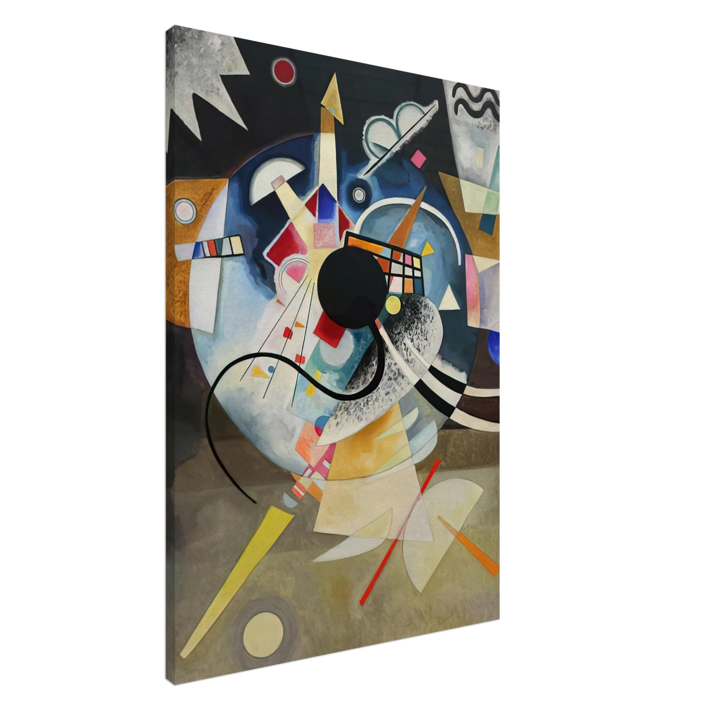 Wassily Kandinsky - A CENTRE 1924 Canvas - 20x30 cm / 8x12 inches-canvas