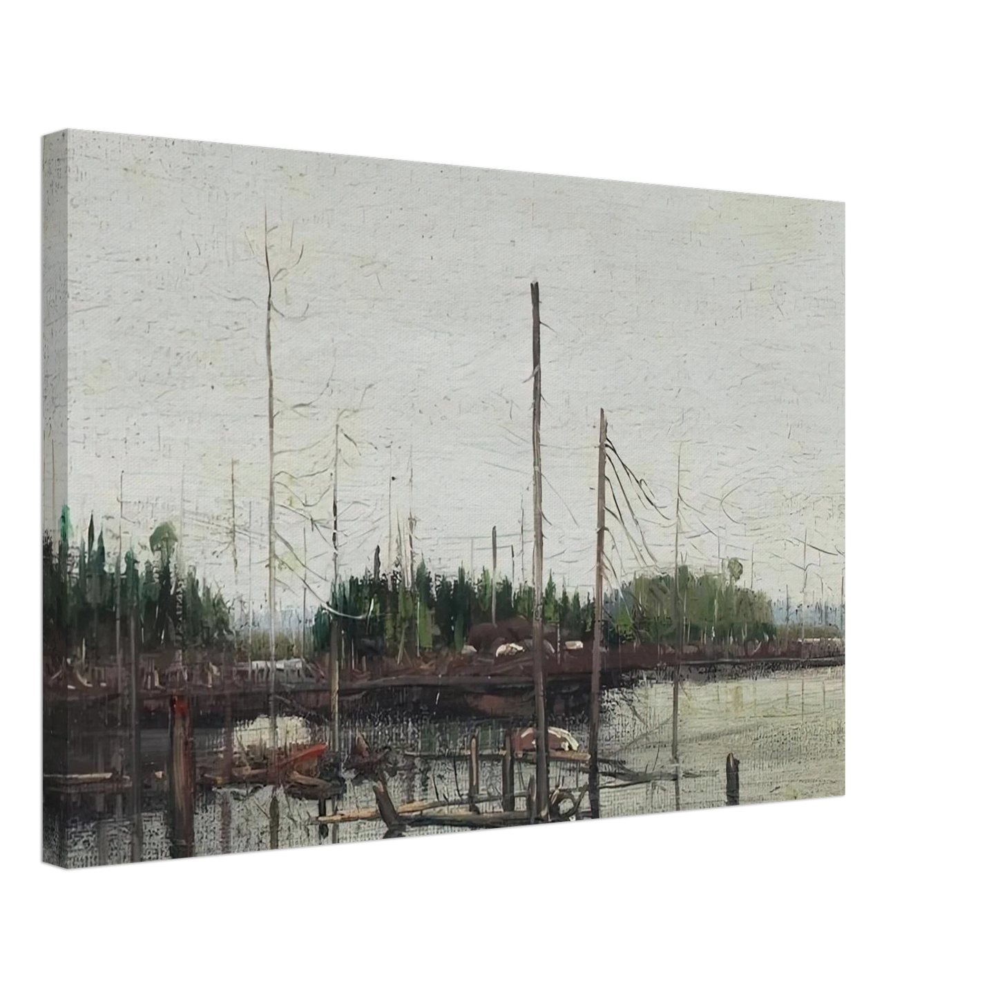 Tom Thomson - DROWNED LAND 1912 Canvas - 40x60 cm / 16x24 inches-canvas