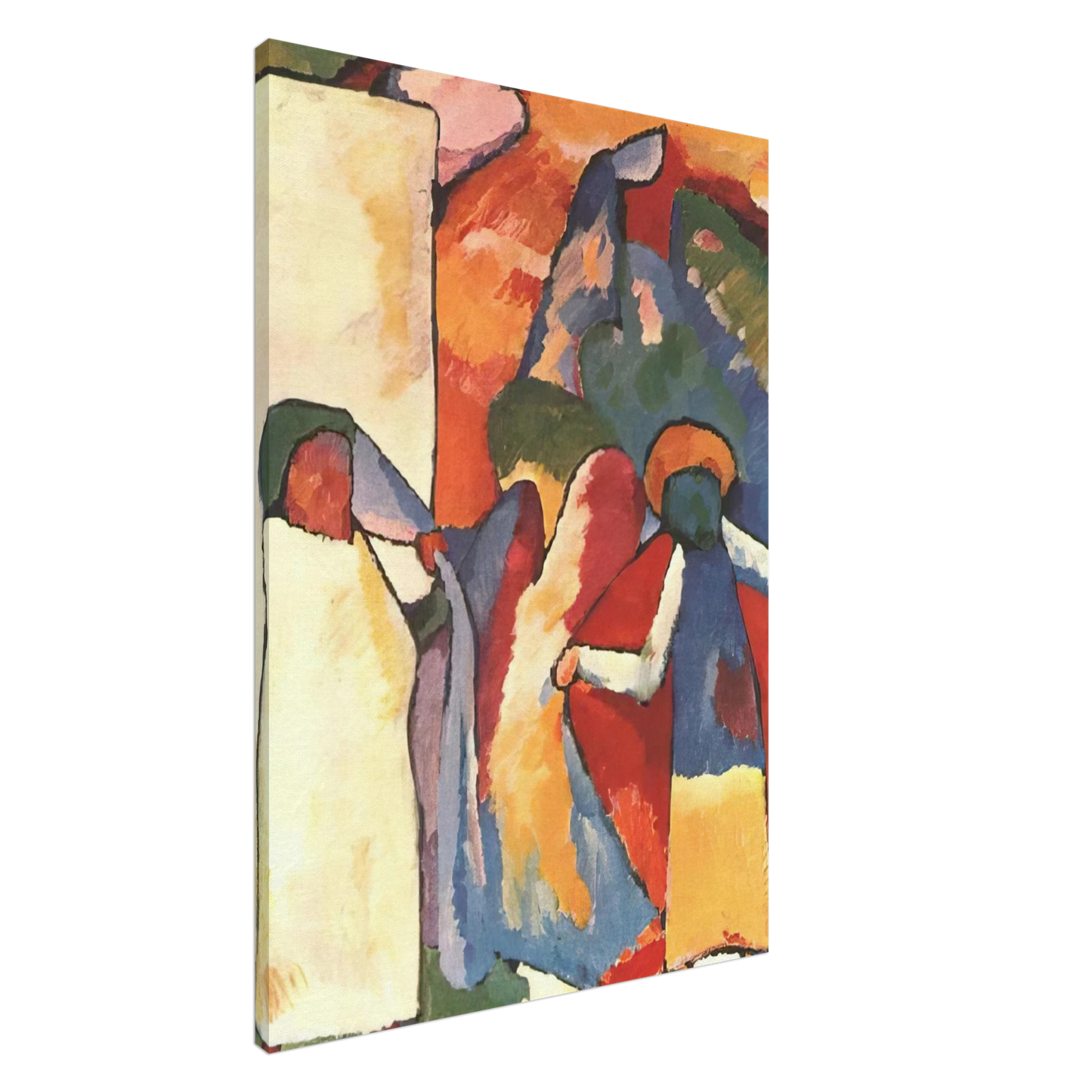 Wassily Kandinsky - IMPROVISATION 6 AFRICAN 1909 Canvas - 20x30 cm / 8x12 inches-canvas