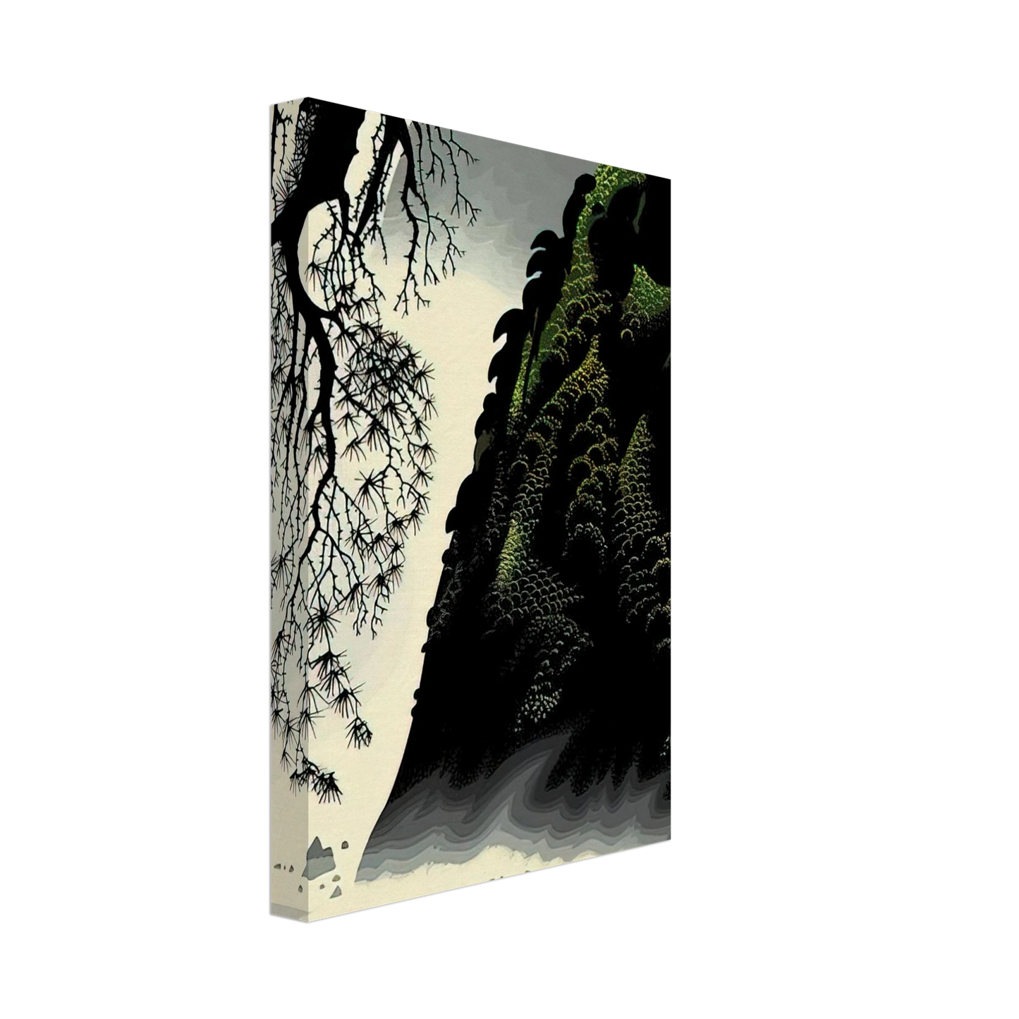 Eyvind Earle - Little Big Sur Canvas - 40x60 cm / 16x24 inches-canvas