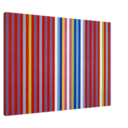 Gene Davis - Pepper Pot - 1966 Canvas - 20x30 cm / 8x12 inches-canvas