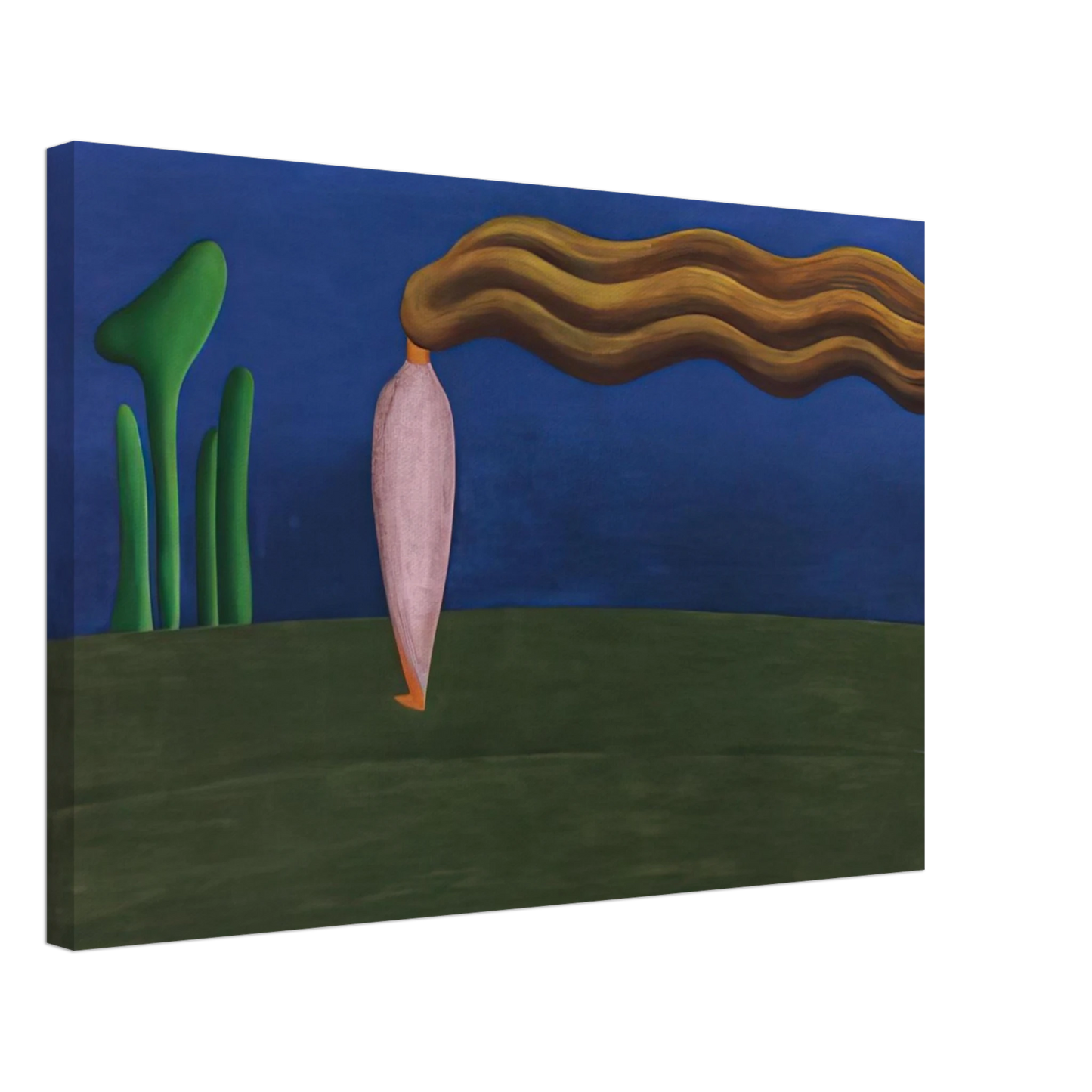 Tarsila do Amaral - Composition Lonely Figure Canvas - 70x100 cm / 28x40 inches-canvas