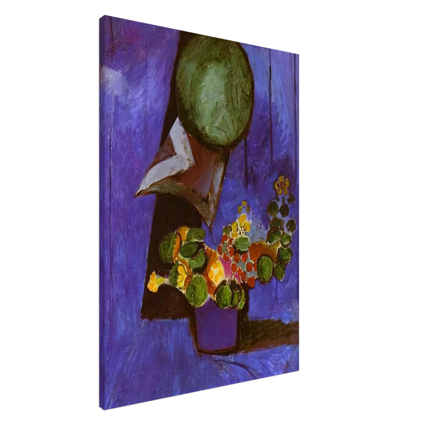Henri Matisse - FLOWERS AND CERAMIC PLATE Canvas - 20x30 cm / 8x12 inches-canvas