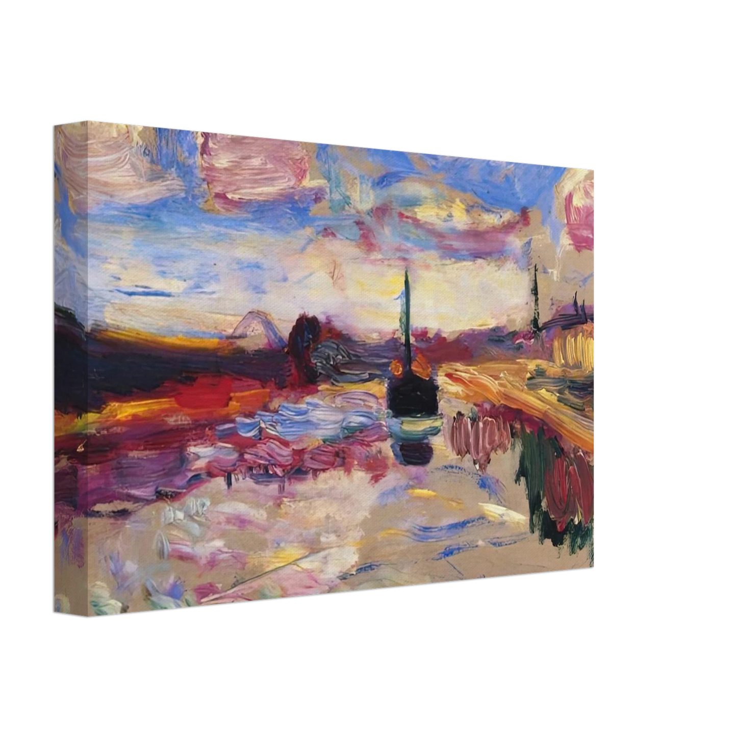 Henri Matisse - CANAL DU MIDI 1899 Canvas - 40x60 cm / 16x24 inches-canvas