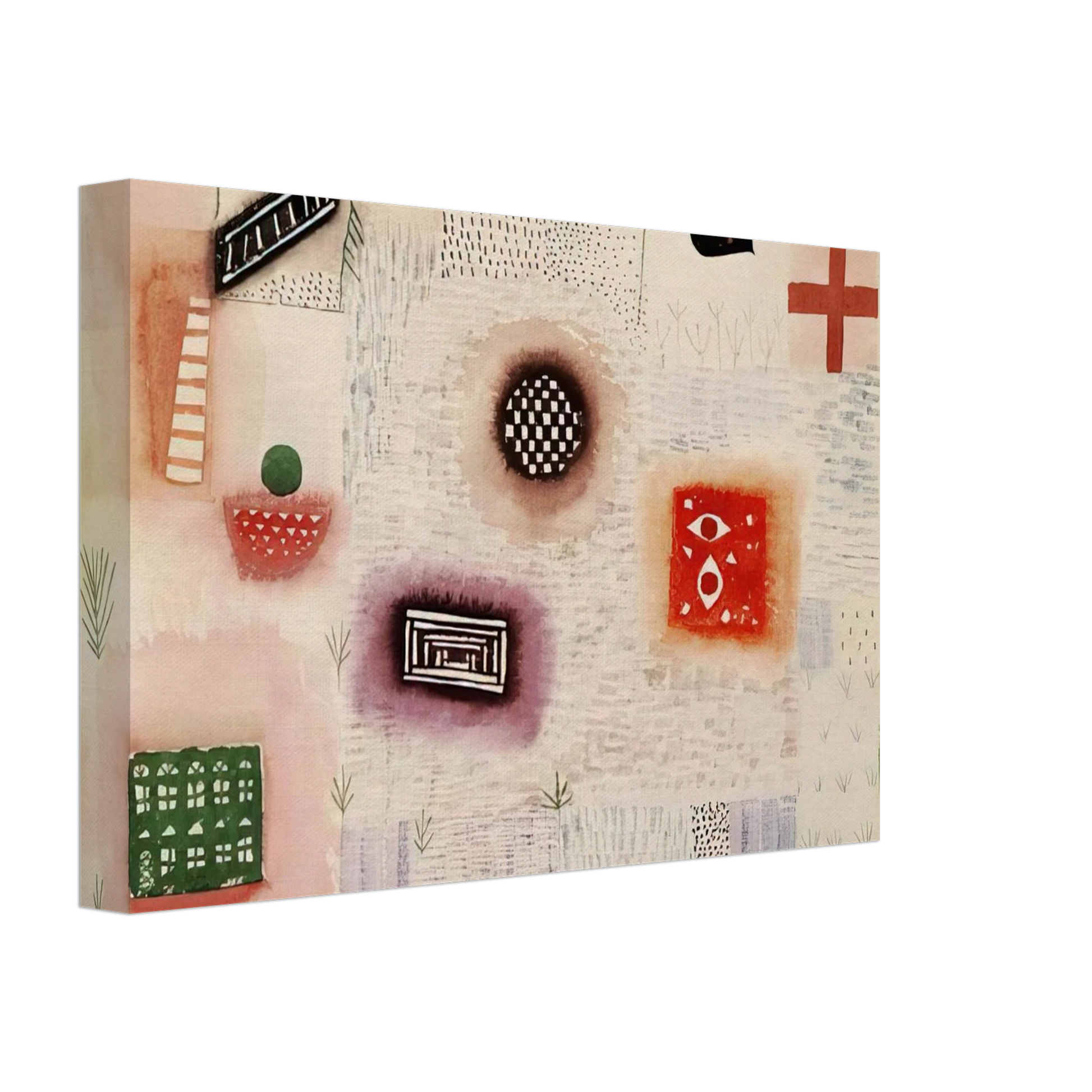 Paul Klee - PLACE SIGNS 1926 Canvas - 40x60 cm / 16x24 inches-canvas