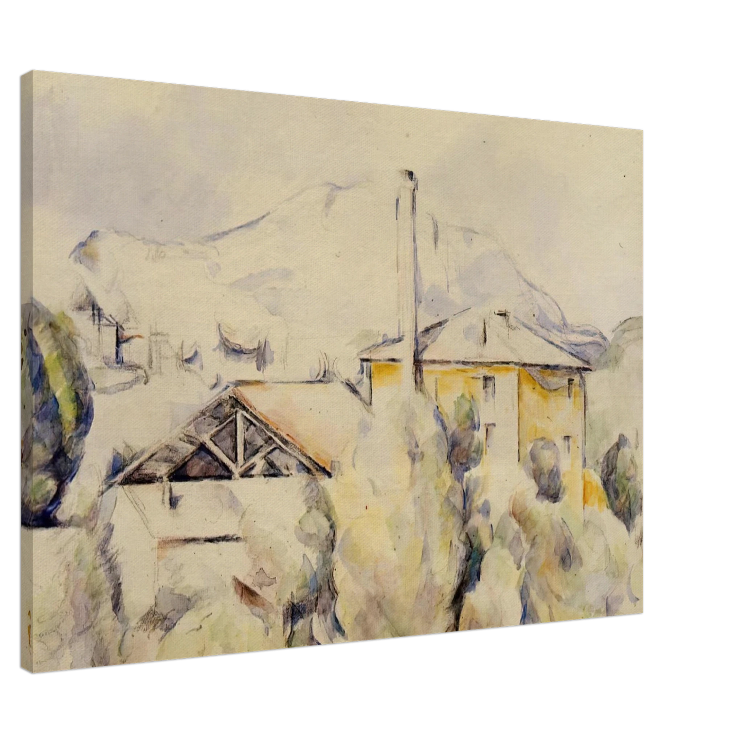 Paul Cezanne - The Lime Kiln Canvas - 20x30 cm / 8x12 inches-canvas