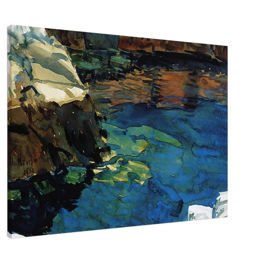 Childe Hassam - The Cove Canvas - 20x30 cm / 8x12 inches-canvas