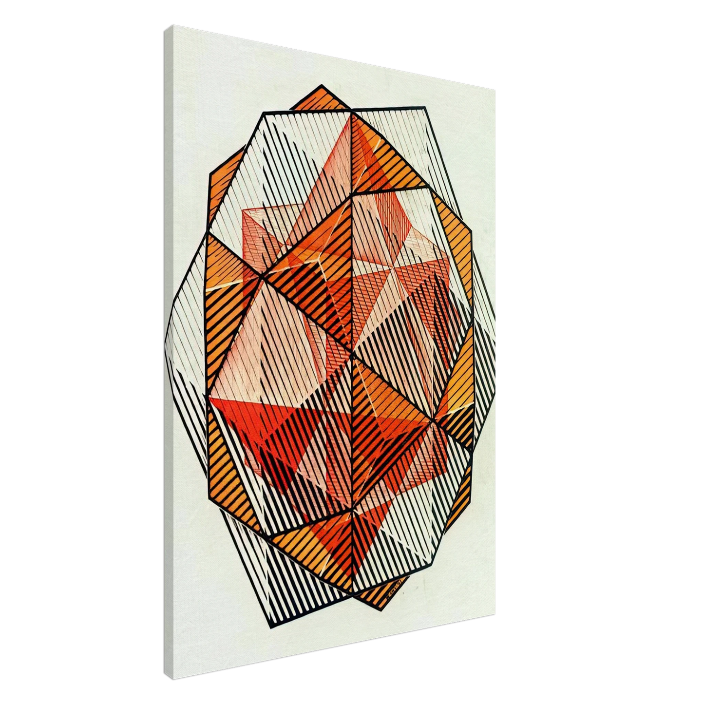 MC Escher - FOUR REGULAR SOLIDS Canvas - 20x30 cm / 8x12 inches-canvas