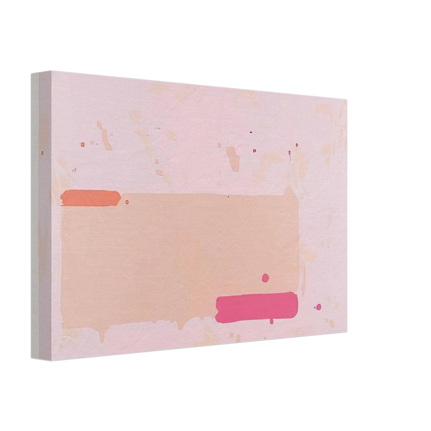 John Hoyland - Orange, Pink - 1971 Canvas - 40x60 cm / 16x24 inches-canvas