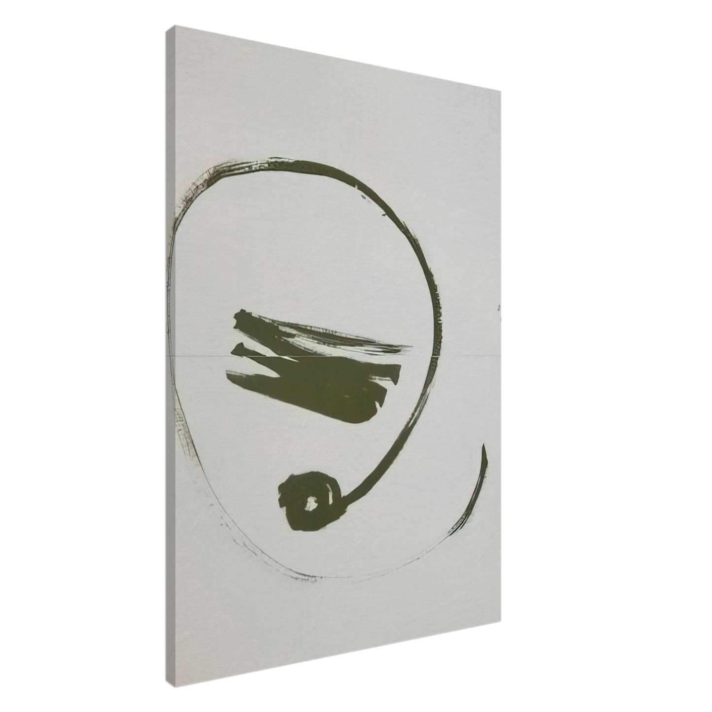 Dieter Roth - Brush Action - 1977 Canvas - 20x30 cm / 8x12 inches-canvas