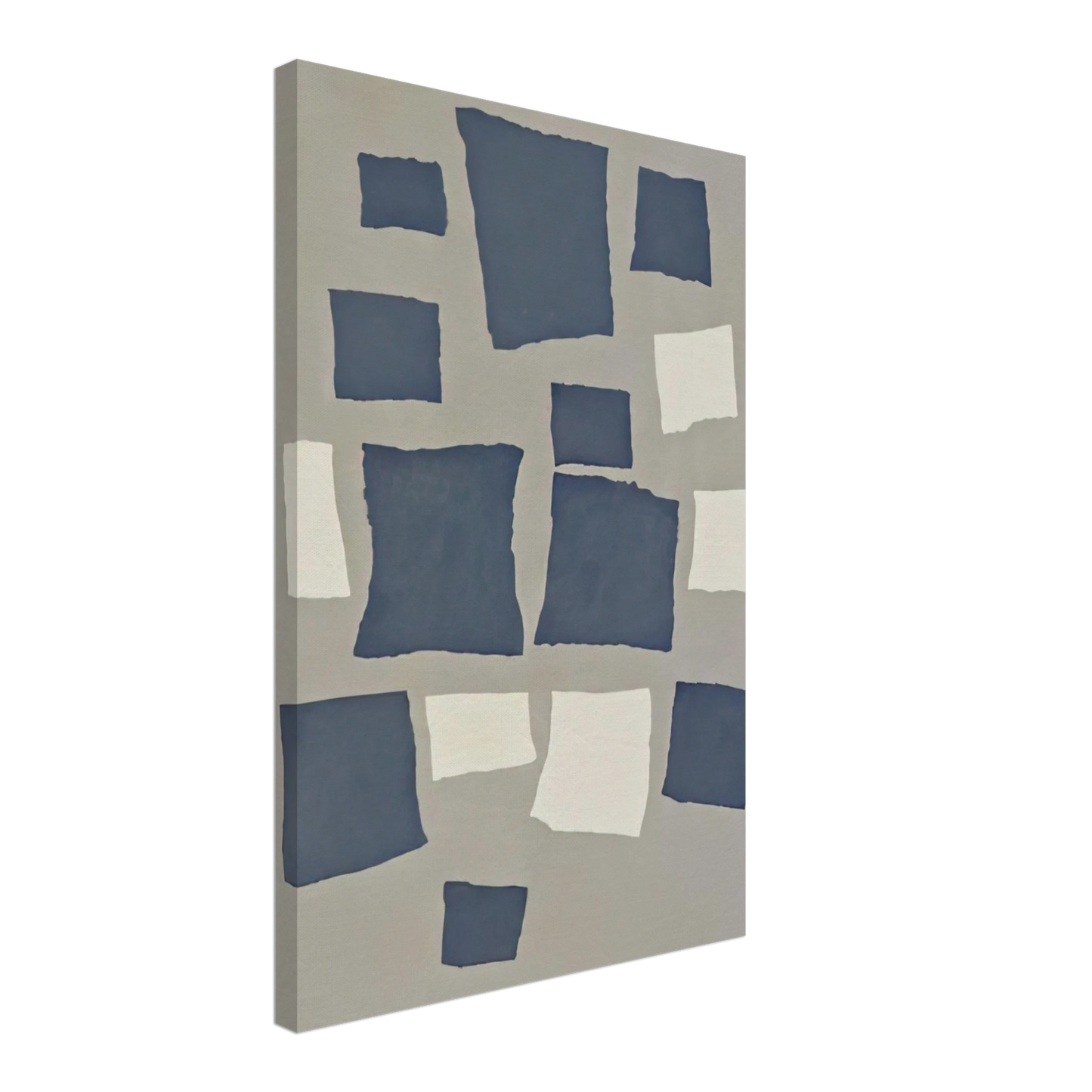 Jean Arp - Collage with Squares Arranged According to the Laws of Chance Canvas - 40x60 cm / 16x24 inches-canvas