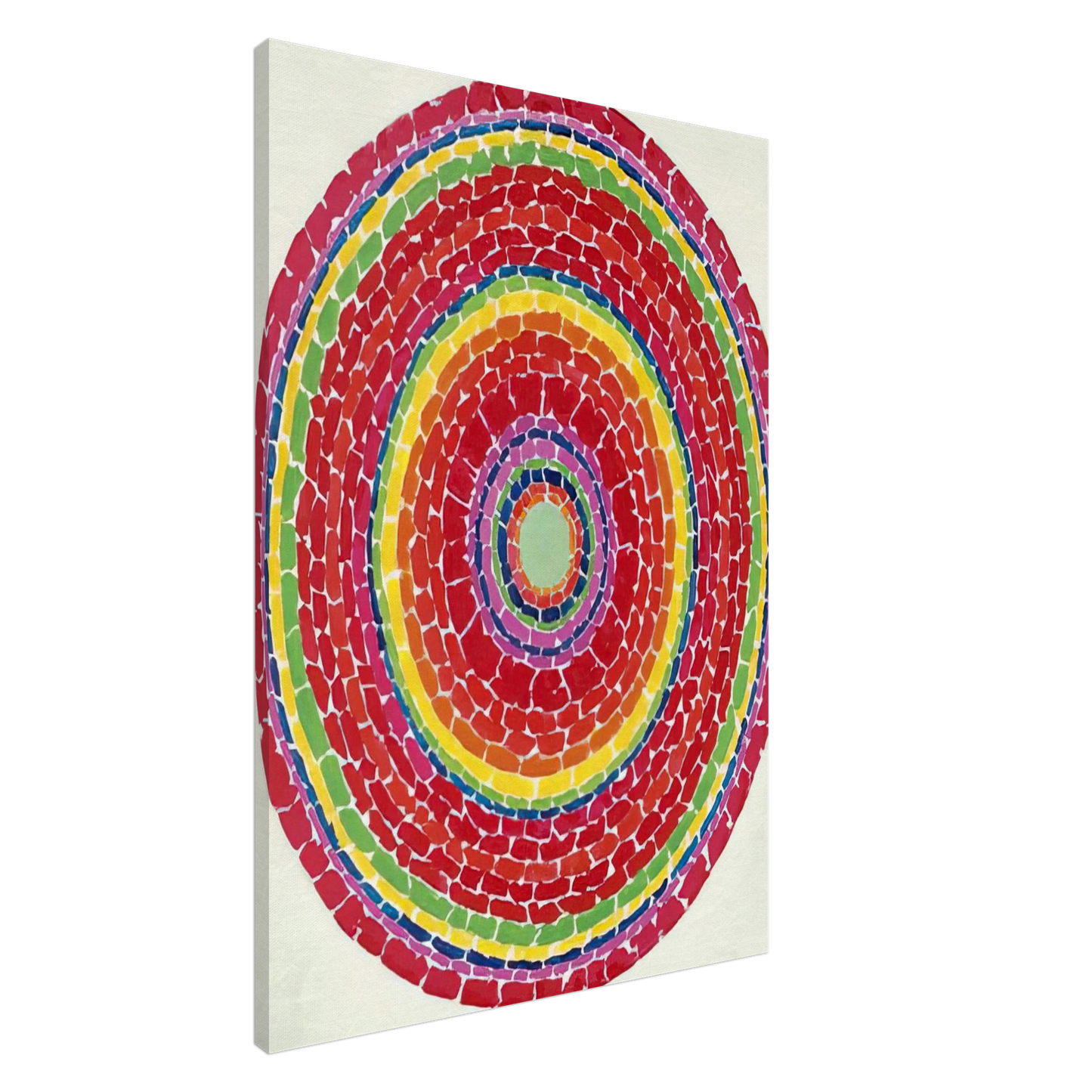 Alma Woodsey Thomas - SPRINGTIME IN WASHINGTON 1971 Canvas - 20x30 cm / 8x12 inches-canvas