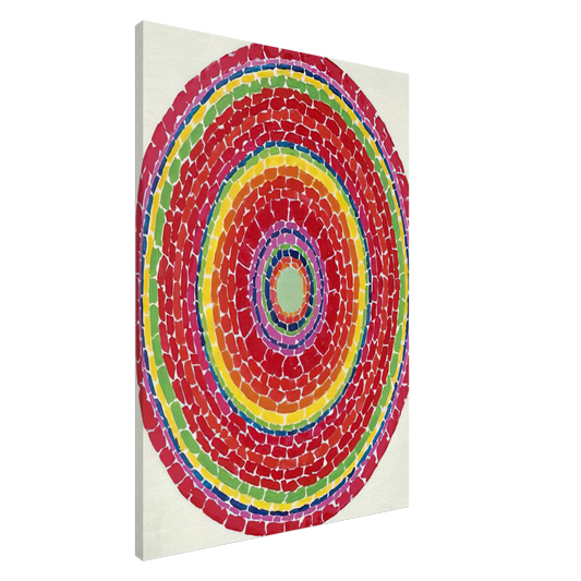 Alma Woodsey Thomas - SPRINGTIME IN WASHINGTON 1971 Canvas - 20x30 cm / 8x12 inches-canvas