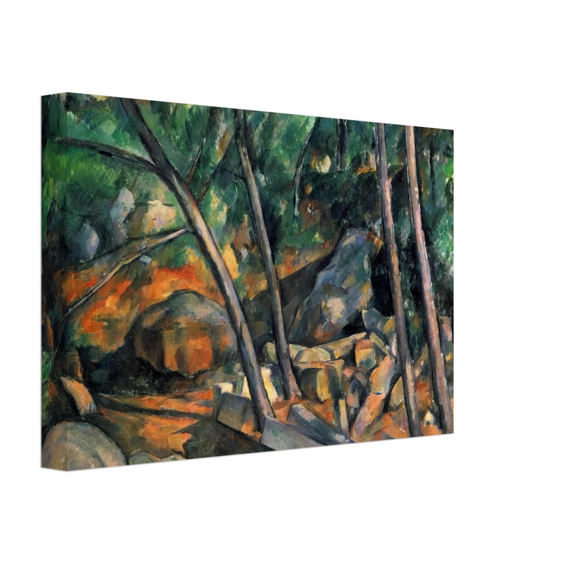 Paul Cezanne - Woods with Millstone Canvas - 40x60 cm / 16x24 inches-canvas