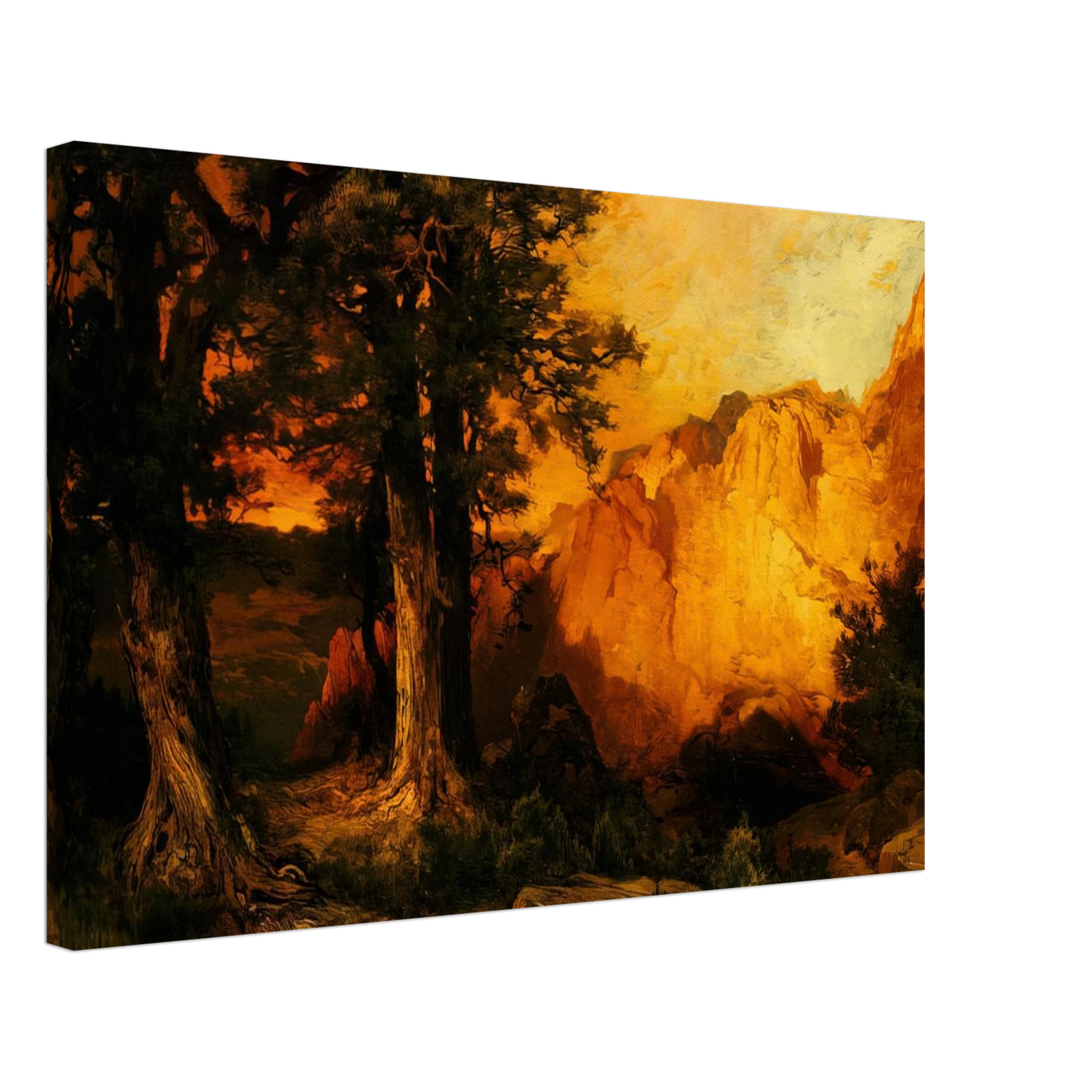 Thomas Moran - The Grand Canyon Canvas - 70x100 cm / 28x40 inches-canvas