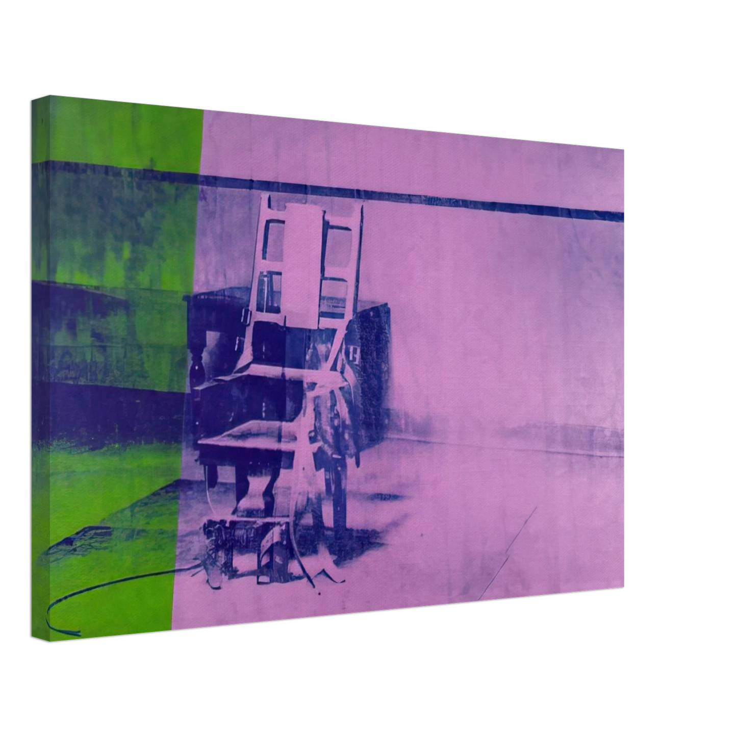 Andy Warhol - Big electric chair Canvas - 70x100 cm / 28x40 inches-canvas