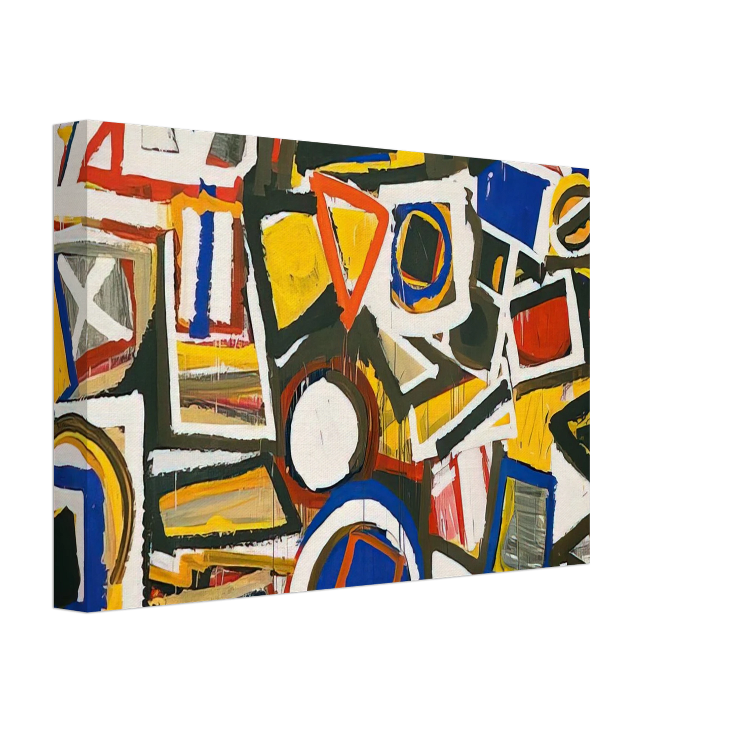 Al Held - Taxi Cab II Canvas - 70x100 cm / 28x40 inches-canvas