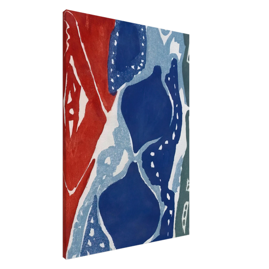 Ernst Wilhelm Nay - Farbaquatinta 1965-7 - 1965 Canvas - 20x30 cm / 8x12 inches-canvas