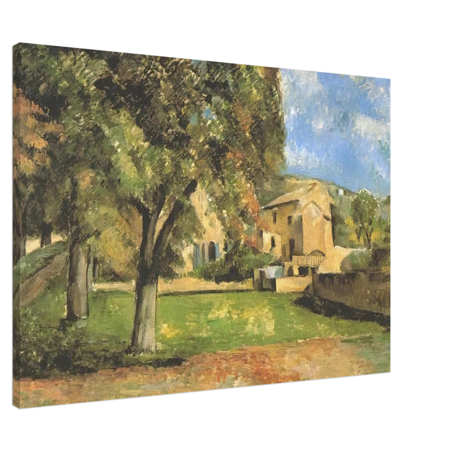 Paul Cezanne - Horse-chestnut-trees in Jas de Bouffan Canvas - 20x30 cm / 8x12 inches-canvas