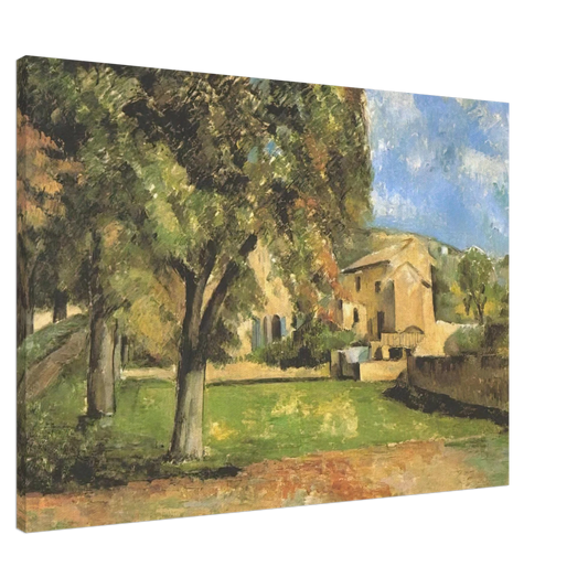 Paul Cezanne - Horse-chestnut-trees in Jas de Bouffan Canvas - 20x30 cm / 8x12 inches-canvas