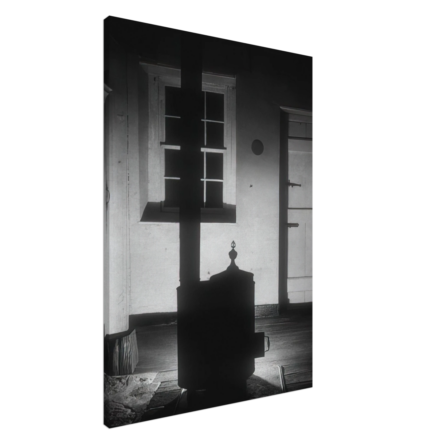 Charles Sheeler - Doylestown Houseâ€”The Stove - 1917 Canvas - 20x30 cm / 8x12 inches-canvas