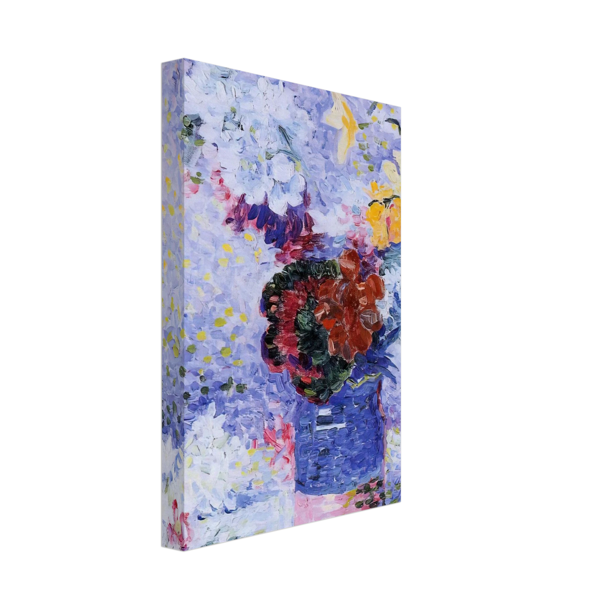 Henri-Edmond Cross - Flowers in a Glass Canvas - 70x100 cm / 28x40 inches-canvas